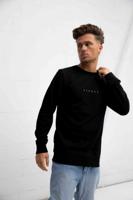 Aspact Embroidery Sweater Heren Zwart - Maat S - Kleur: Zwart | Soccerfanshop