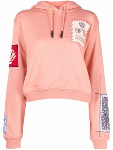 MCQ hoodie à détail de patch - Rose