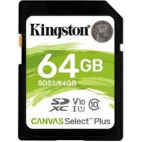 Kingston Technology Canvas Select Plus flashgeheugen 64 GB SDXC Klasse 10 UHS-I