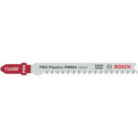 Bosch Professional 2608655102 PRO Plastics PMMA clean T102BF Decoupeerzaagblad, 92 mm, 2-delig 2 stuk(s)