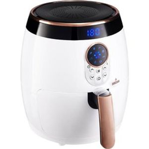 Buccan - Airfryer 3.2 Liter - Hetelucht friteuse - wit met roségoud