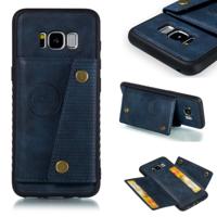 Lederen beschermhoes voor Galaxy S8 (blauw)