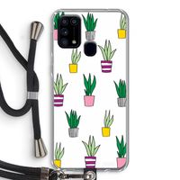 Sanseveria: Samsung Galaxy M31 Transparant Hoesje met koord