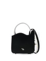 Le Silla mini sac Rose à ornements strassés - Noir