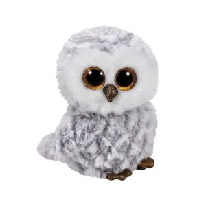 Pluche knuffel uil wit 15 cm   -