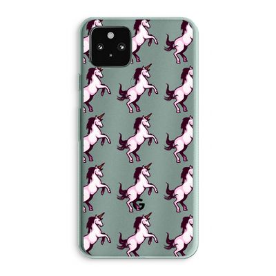 Musketon Unicorn: Google Pixel 5a 5G Transparant Hoesje