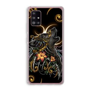 Huilende Wolf: Samsung Galaxy A51 5G Transparant Hoesje