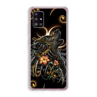 Huilende Wolf: Samsung Galaxy A51 5G Transparant Hoesje