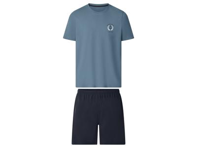 esmara Men Korte heren pyjama (Blauw/donkerblauw, L)