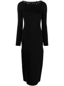 Cult Gaia Eleanora crystal-embellished midi dress - Noir