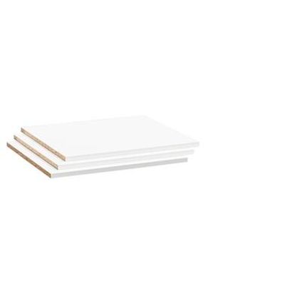 Legplankenset Genua (3 stuks) - wit - 59 cm - Leen Bakker