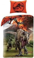 Jurassic World Dekbedovertrek T-Rex Volcano Dinosaurus 140 x 200 cm - Katoen - 70 x 90 cm