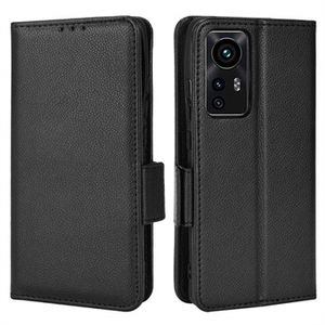 Xiaomi 12/12X Wallet Case met Magnetische Sluiting - Zwart