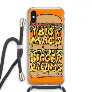 Big Macs Bigger Dreams: iPhone XS Transparant Hoesje met koord