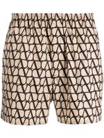 Valentino Garavani Zwembroek met print - Beige - thumbnail