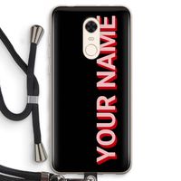 Namecase: Xiaomi Redmi 5 Transparant Hoesje met koord