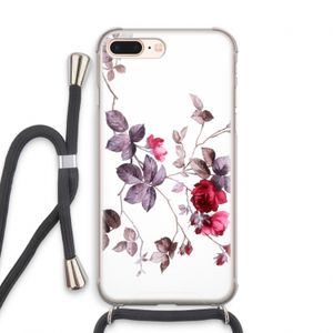 Mooie bloemen: iPhone 7 PLUS Transparant Hoesje met koord