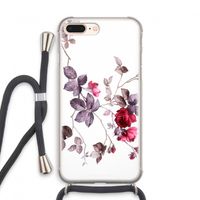 Mooie bloemen: iPhone 7 PLUS Transparant Hoesje met koord