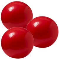 10x stuks opblaasbare strandballen extra groot plastic rood 40 cm