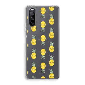 Ananas: Sony Xperia 10 III Transparant Hoesje