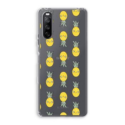 Ananas: Sony Xperia 10 III Transparant Hoesje