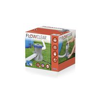 Bestway Flowclear Filterpomp Zwembad - Waterdebiet 1249L/U - voor Zwembaden 1100-8300L - Grijs/Blauw - thumbnail
