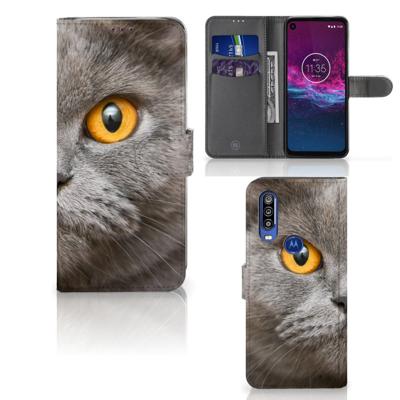 Telefoonhoesje | Met pasjeshouder | Motorola One Action Britse Korthaar