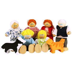 Bigjigs houten poppenhuis familie