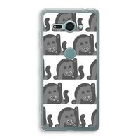 Cats: Sony Xperia XZ2 Compact Transparant Hoesje Cats: Sony Xperia XZ2 Compact Transparant Hoesje