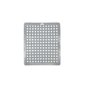 013691 Gootsteenmat pvc vierkant grijs | Mtools