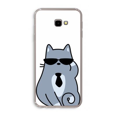 Cool cat: Samsung Galaxy J4 Plus Transparant Hoesje