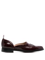 Thom Browne richelieus à design sans lacets - Rouge Thom Browne richelieus à design sans lacets - Rouge