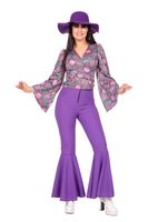 Blouse Flower Power Paars Dahlia