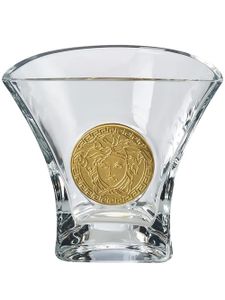 Versace x Rosenthal vase Medusa en verre - Blanc