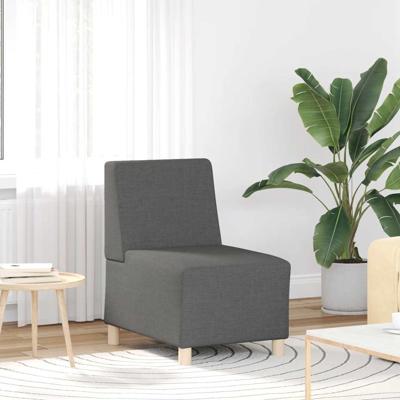 Fauteuil 55 cm stof donkergrijs