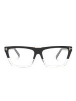 TOM FORD Eyewear lunettes de soleil à monture rectangulaire - Noir - thumbnail