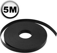 Magneetband 5mx10mmx1mm niet-zelfklevend zwart