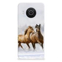 Nokia X10 | X20 | TPU Hoesje | Paarden