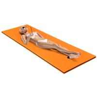 Watermat Drijfmat Waterbed Watermatras Zwemeiland 60 kg Draagvermogen 210 x 66 cm Oranje