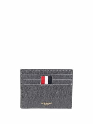 Thom Browne porte-cartes à rayures RWB - Gris