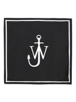 JW Anderson foulard en soie à logo imprimé - Noir - thumbnail