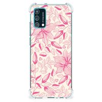 Samsung Galaxy M02s | A02s Case Pink Flowers - thumbnail