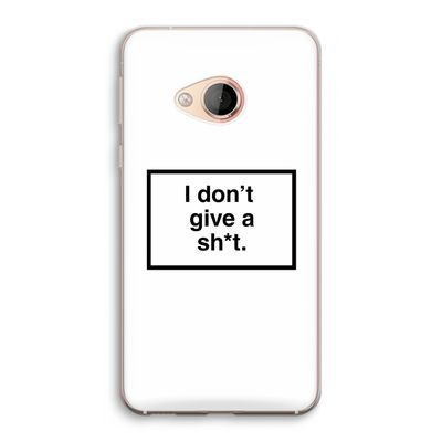 Don't give a shit: HTC U Play Transparant Hoesje