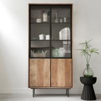DTP Home Vitrinekast 'Metropole' Teakhout, 210 x 100cm