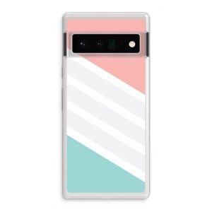 Strepen pastel: Google Pixel 6 Pro Transparant Hoesje