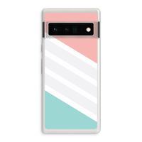 Strepen pastel: Google Pixel 6 Pro Transparant Hoesje