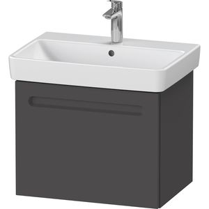 Wastafelkast Duravit No.1 Met 1 Lade 59x42.6x47.8 cm Met Geïntegreerde Greep Mat Grafiet Duravit