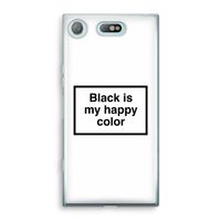Black is my happy color: Sony Xperia XZ1 Compact Transparant Hoesje
