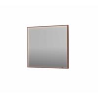Spiegel INK SP19 90x4x80 cm incl. direct LED-Verlichting Rondom en Spiegelverwarming Geborsteld Koper