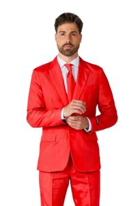 Suitmeister Maatpak Solid Rood Heren